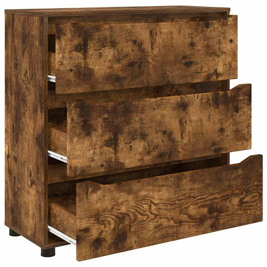 Opbergkast Gerookt eiken 80 x 31 x 81 cm Bewerkt hout