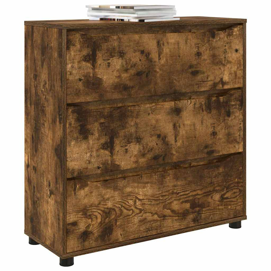 Opbergkast Gerookt eiken 80 x 31 x 81 cm Bewerkt hout