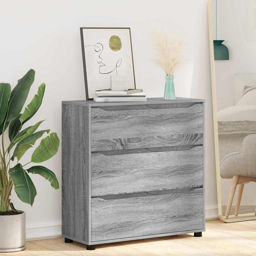 Opbergkast Grijs Sonoma 80 x 31 x 81 cm Bewerkt hout