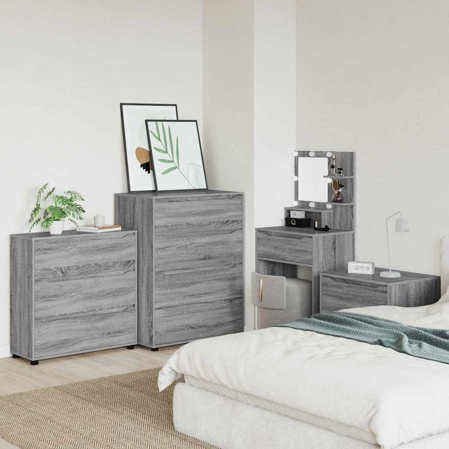 Opbergkast Grijs Sonoma 80 x 31 x 81 cm Bewerkt hout