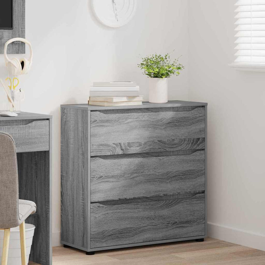 Opbergkast Grijs Sonoma 80 x 31 x 81 cm Bewerkt hout