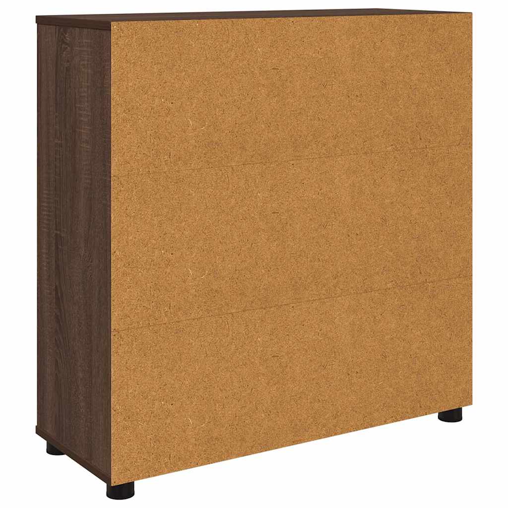Opbergkast Bruin Eiken 80 x 31 x 81 cm Bewerkt hout