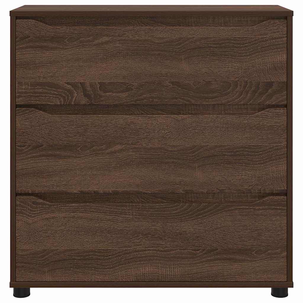 Opbergkast Bruin Eiken 80 x 31 x 81 cm Bewerkt hout