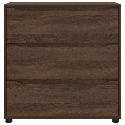 Opbergkast Bruin Eiken 80 x 31 x 81 cm Bewerkt hout