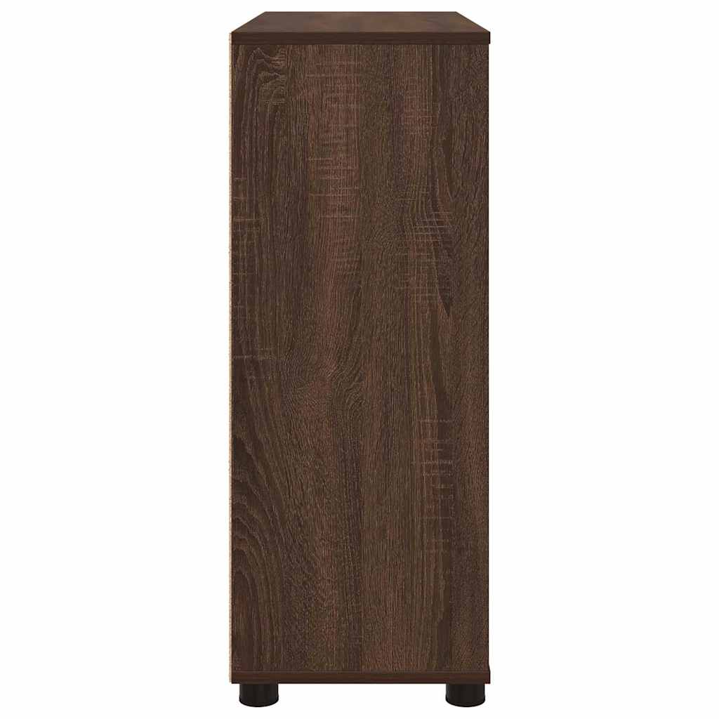 Opbergkast Bruin Eiken 80 x 31 x 81 cm Bewerkt hout