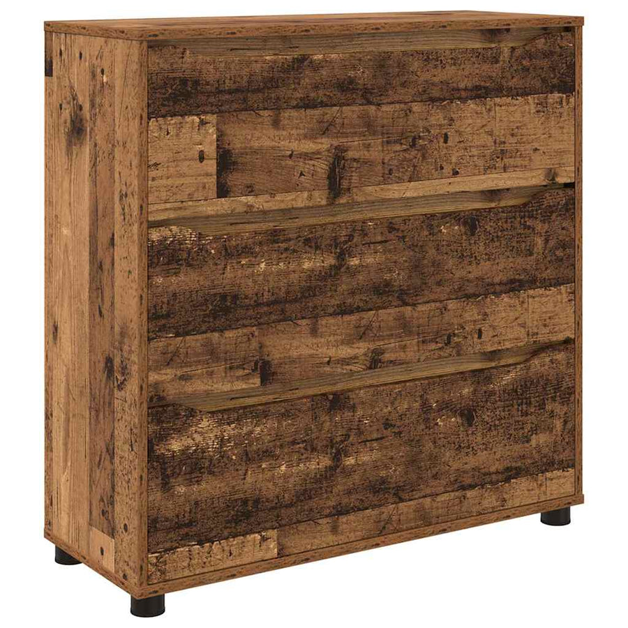 Opbergkast Oud Hout 80 x 31 x 81 cm Bewerkt hout