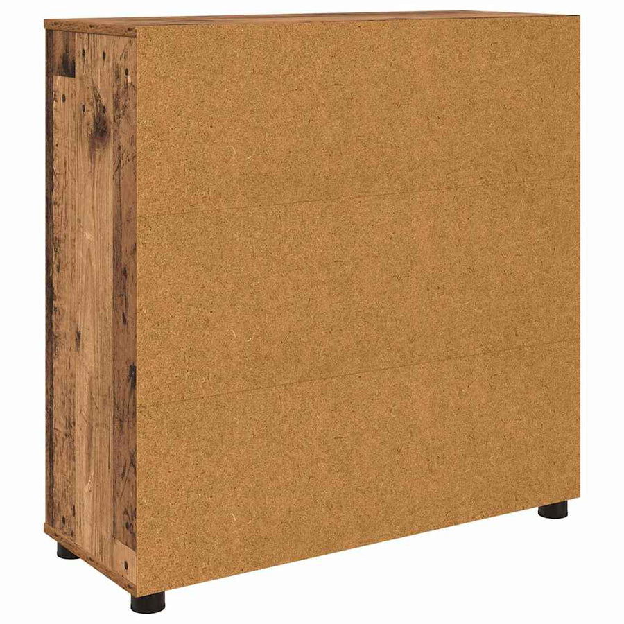 Opbergkast Oud Hout 80 x 31 x 81 cm Bewerkt hout