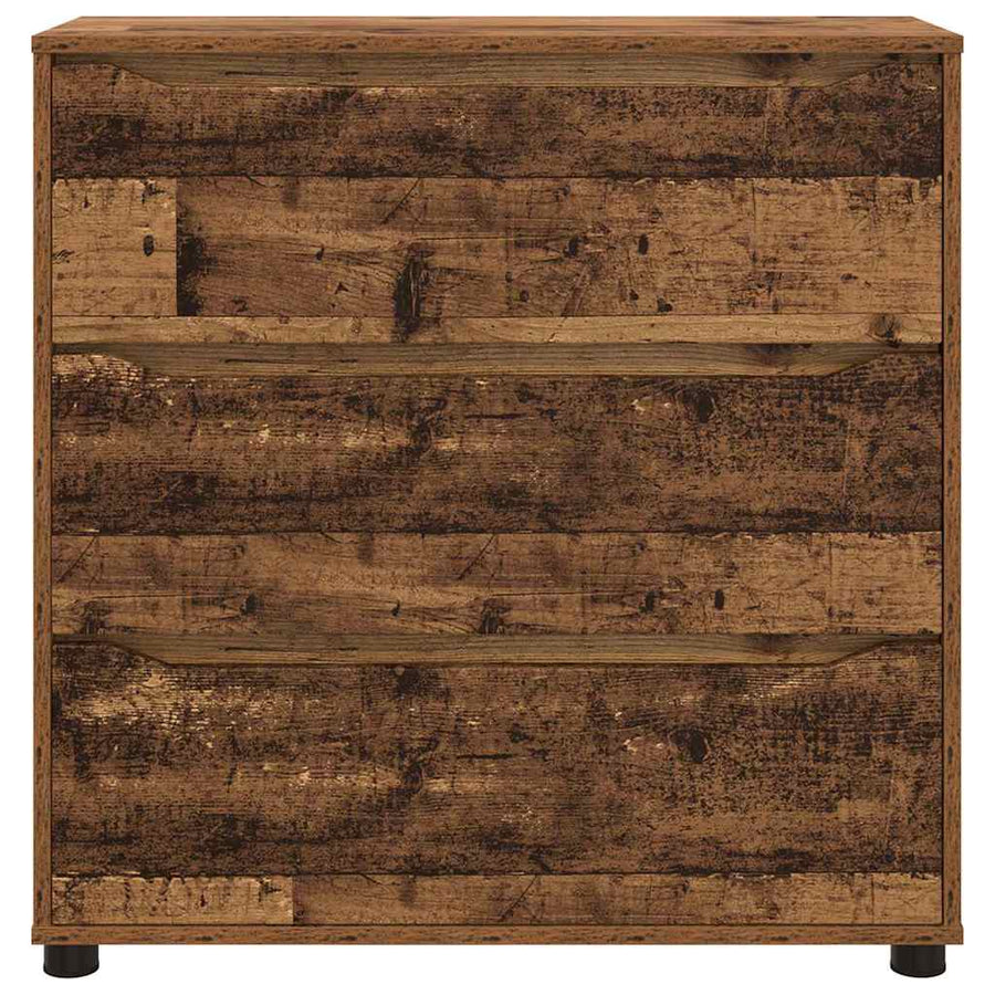Opbergkast Oud Hout 80 x 31 x 81 cm Bewerkt hout