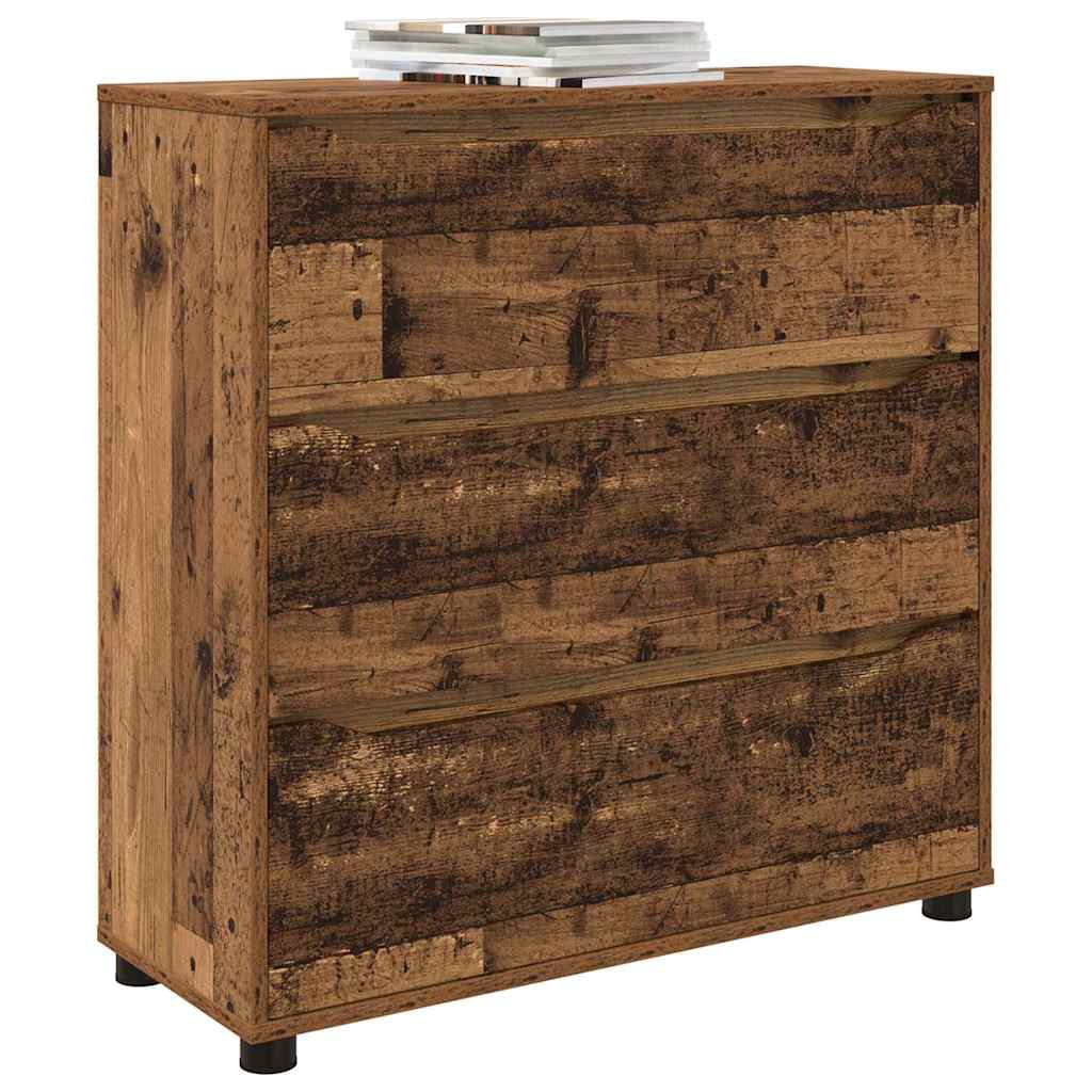 Opbergkast Oud Hout 80 x 31 x 81 cm Bewerkt hout