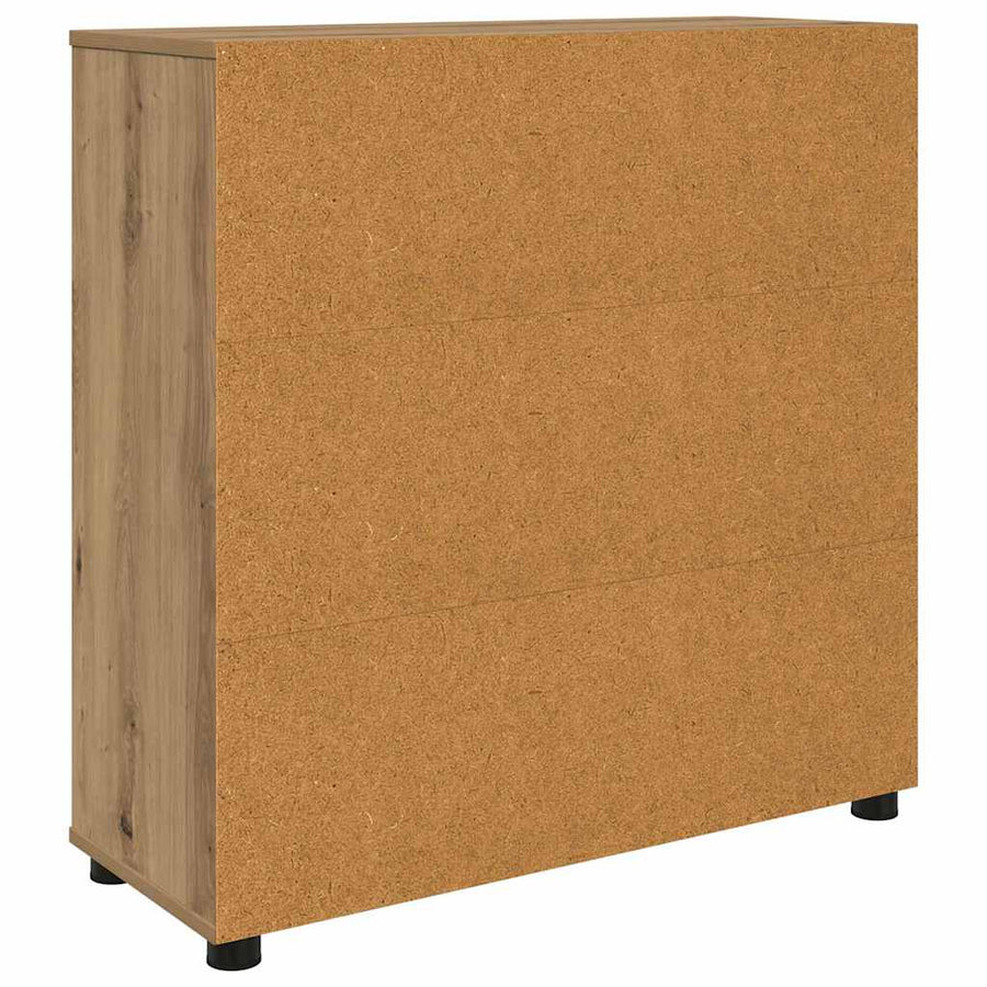 Opbergkast Artisan Eiken 80 x 31 x 81 cm Bewerkt hout