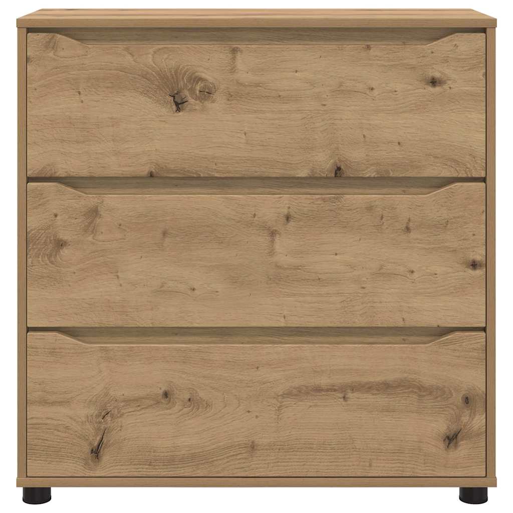 Opbergkast Artisan Eiken 80 x 31 x 81 cm Bewerkt hout
