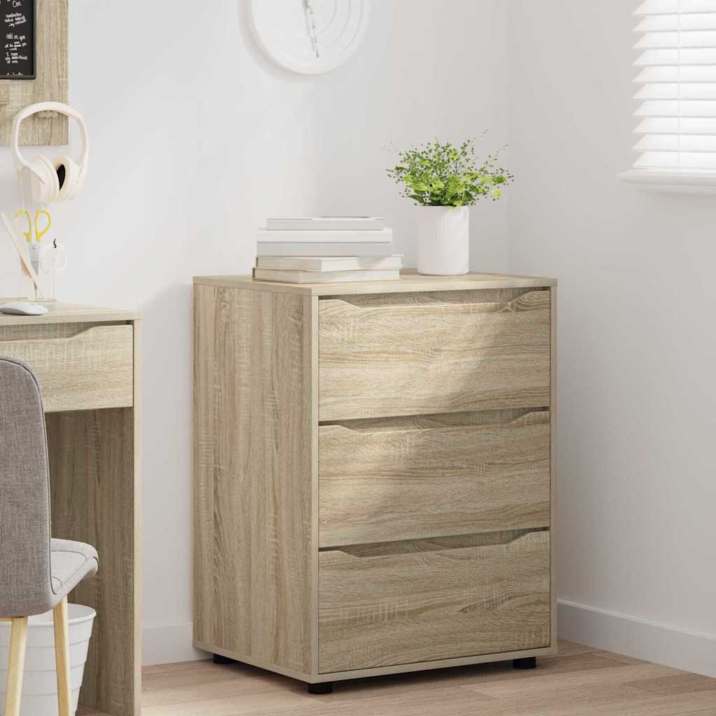 Opbergkast Sonoma Eiken 60 x 48 x 81 cm Bewerkt hout