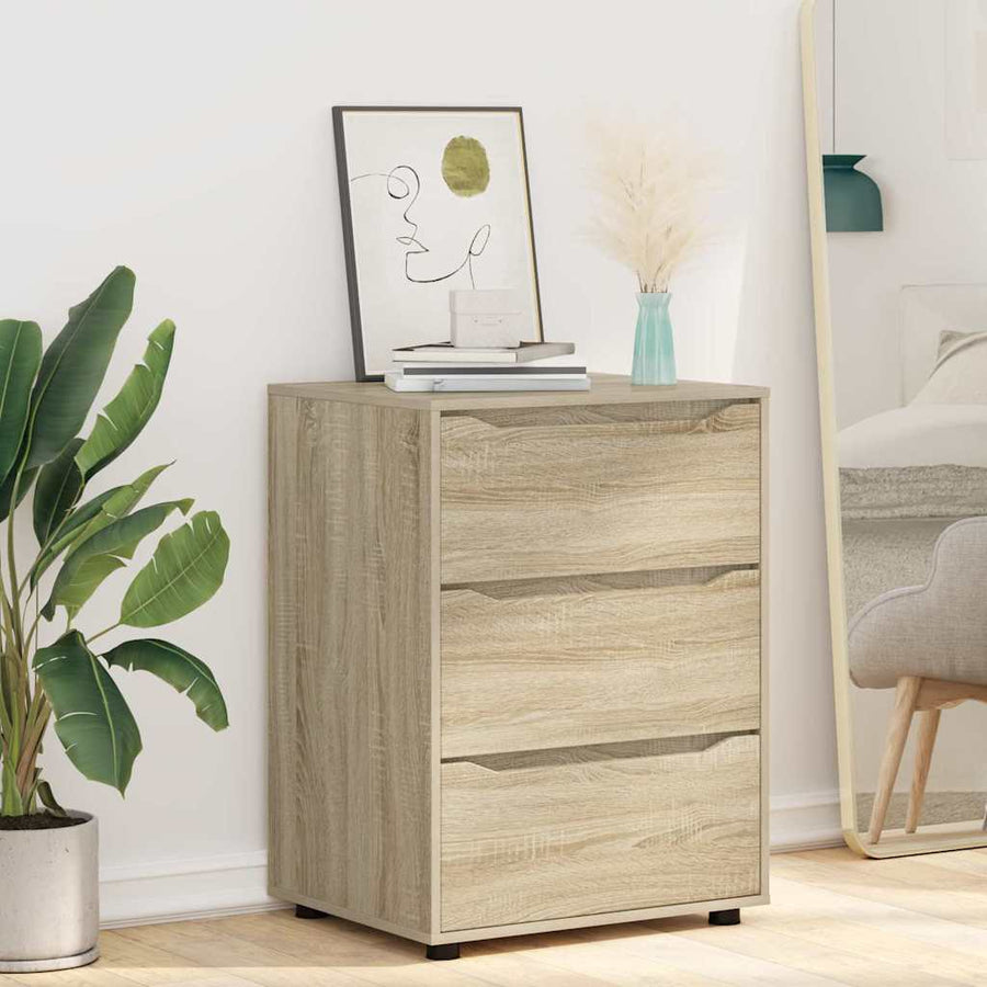 Opbergkast Sonoma Eiken 60 x 48 x 81 cm Bewerkt hout