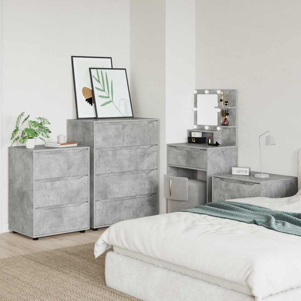 Opbergkast Beton Grijs 60 x 48 x 81 cm Bewerkt hout