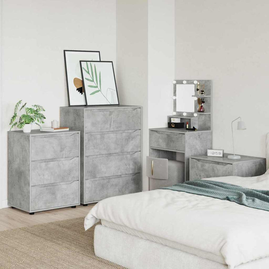 Opbergkast Beton Grijs 60 x 48 x 81 cm Bewerkt hout