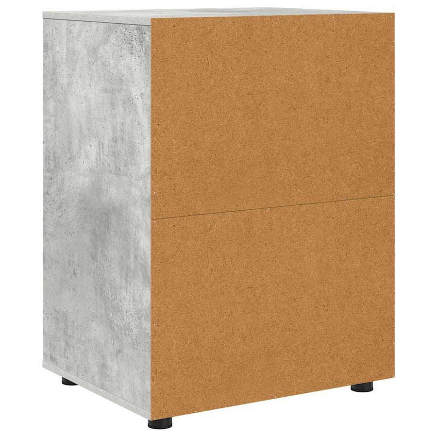 Opbergkast Beton Grijs 60 x 48 x 81 cm Bewerkt hout