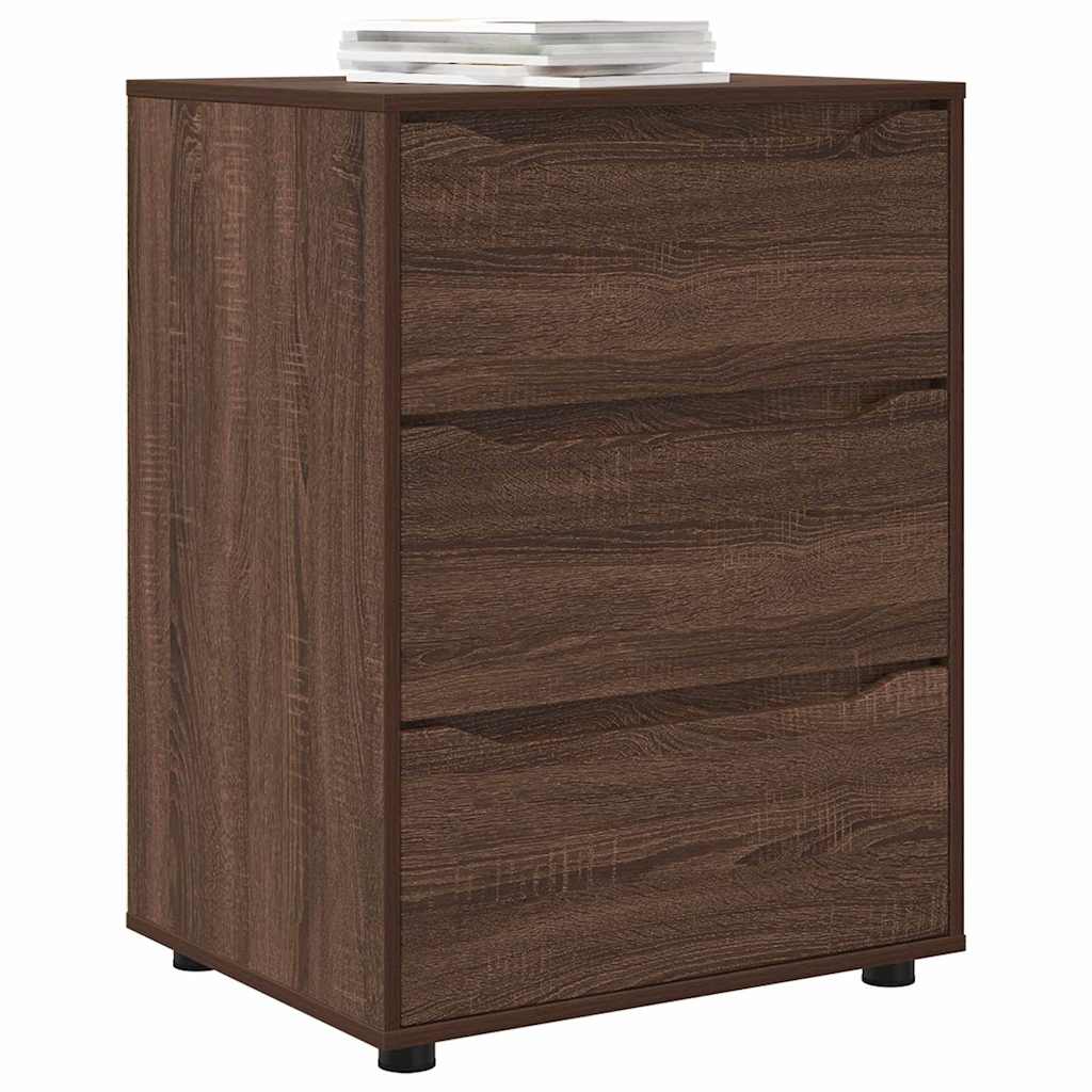Opbergkast Bruin Eiken 60 x 48 x 81 cm Bewerkt hout