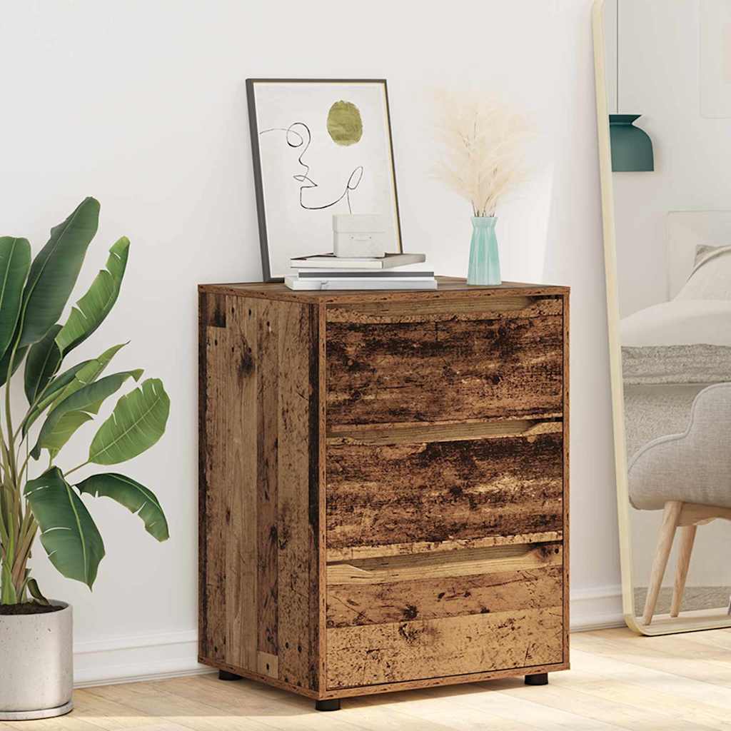 Opbergkast Oud Hout 60 x 48 x 81 cm Bewerkt hout