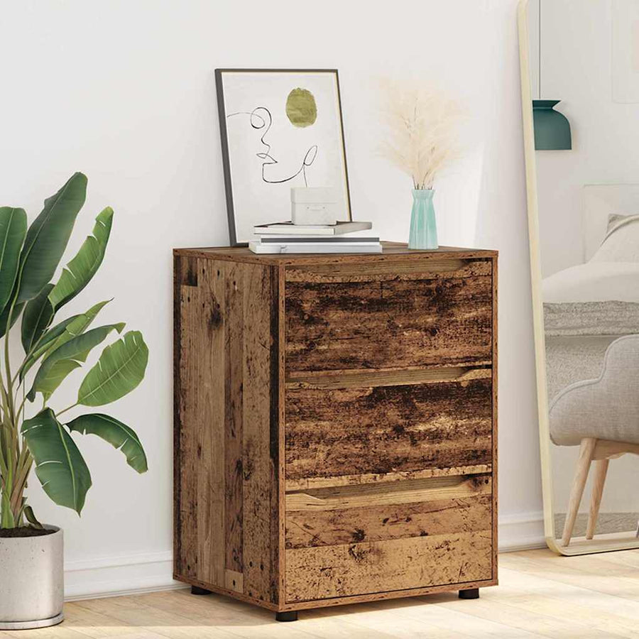 Opbergkast Oud Hout 60 x 48 x 81 cm Bewerkt hout