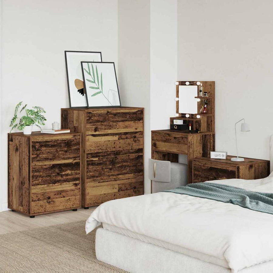 Opbergkast Oud Hout 60 x 48 x 81 cm Bewerkt hout