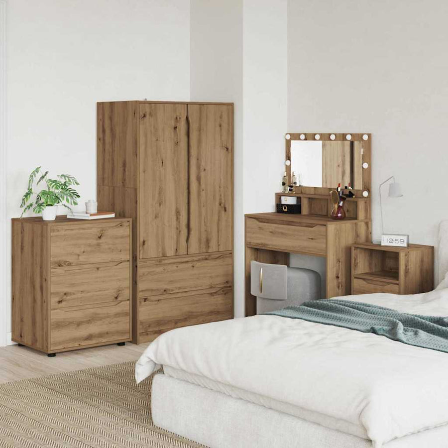 Opbergkast Artisan Eiken 60 x 48 x 81 cm Bewerkt hout