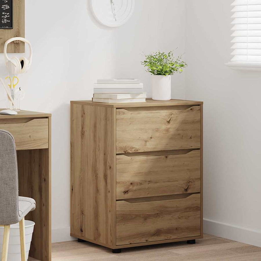 Opbergkast Artisan Eiken 60 x 48 x 81 cm Bewerkt hout