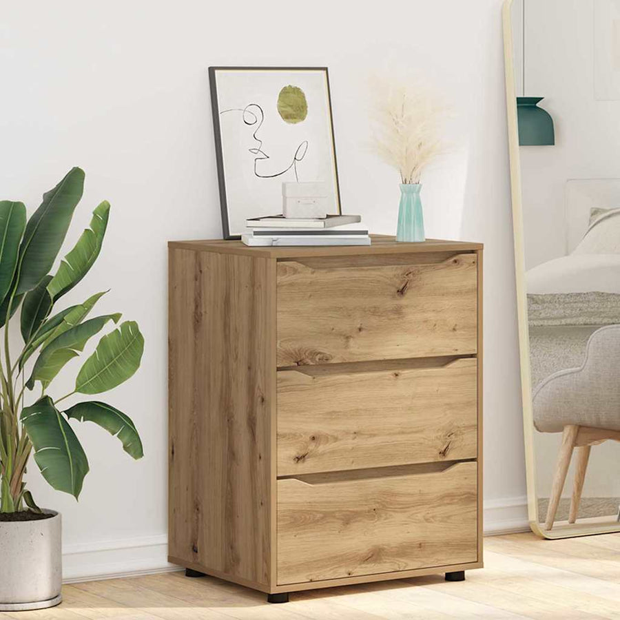 Opbergkast Artisan Eiken 60 x 48 x 81 cm Bewerkt hout