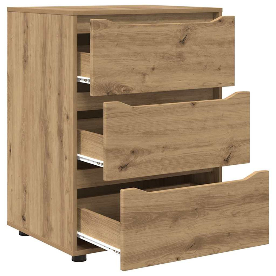 Opbergkast Artisan Eiken 60 x 48 x 81 cm Bewerkt hout
