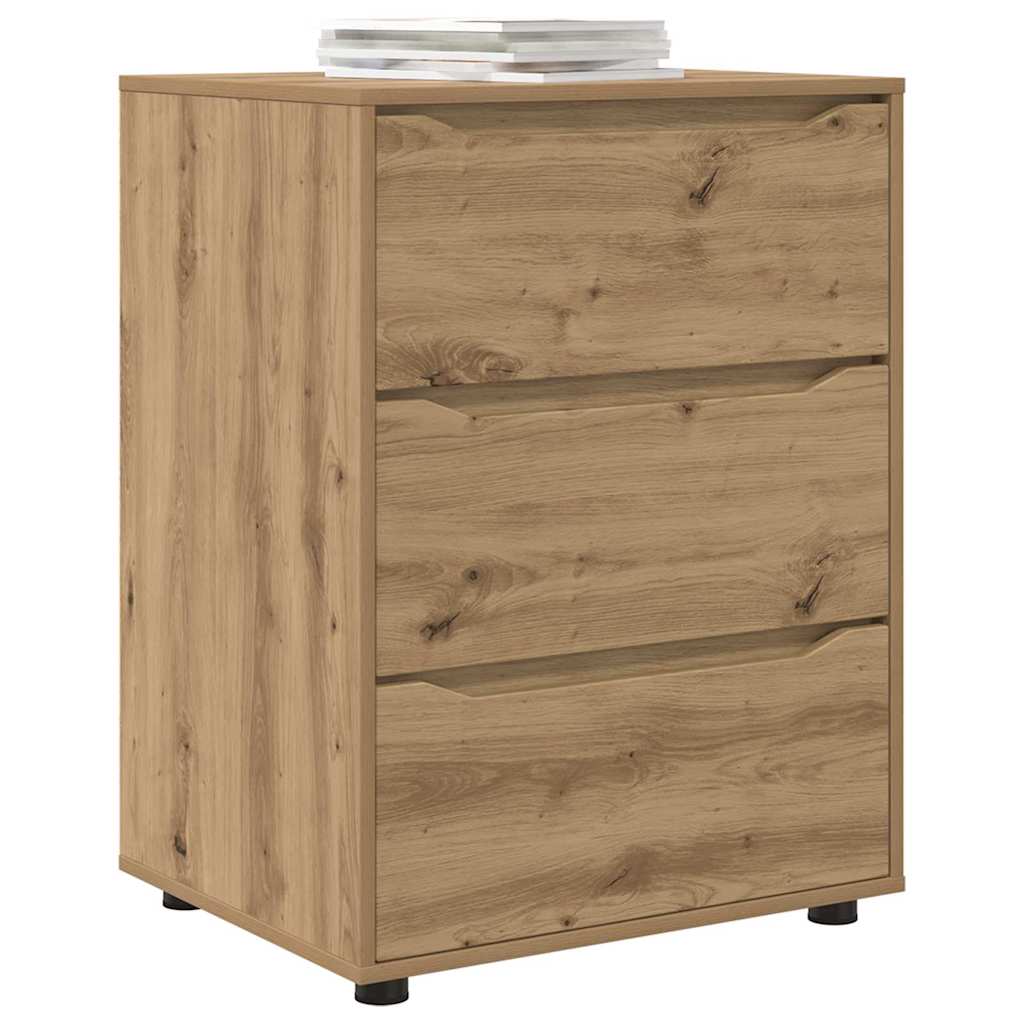 Opbergkast Artisan Eiken 60 x 48 x 81 cm Bewerkt hout