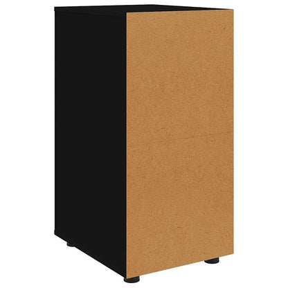 Opbergkast Zwart 40 x 48 x 81 cm Bewerkt hout