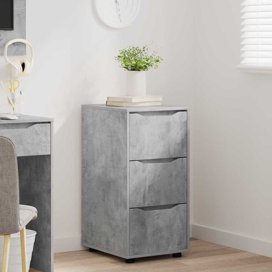 Opbergkast Beton Grijs 40 x 48 x 81 cm Bewerkt hout