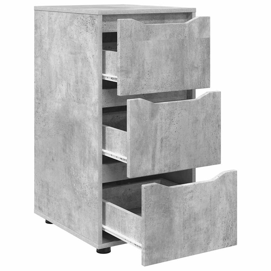 Opbergkast Beton Grijs 40 x 48 x 81 cm Bewerkt hout