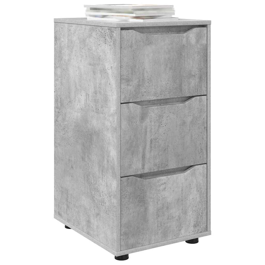 Opbergkast Beton Grijs 40 x 48 x 81 cm Bewerkt hout