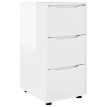 Opbergkast Hoogglans wit 40 x 48 x 81 cm Bewerkt hout
