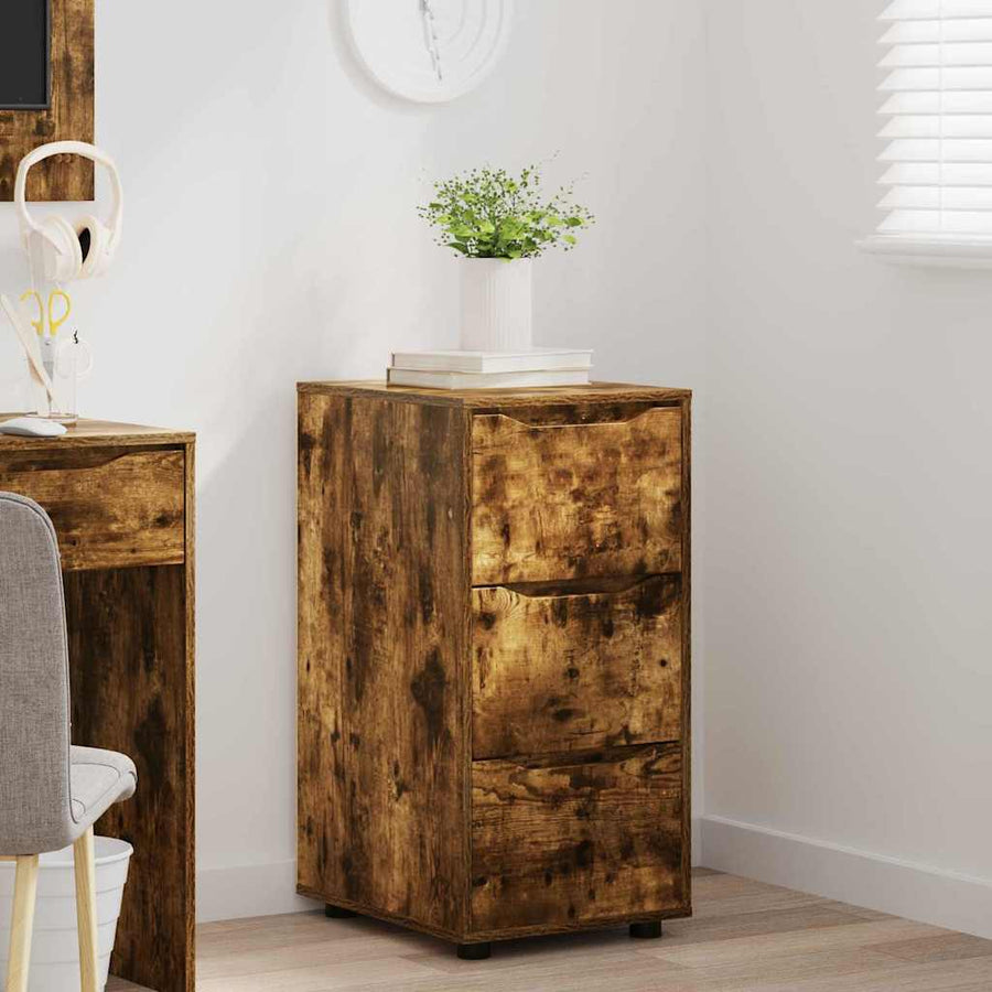 Opbergkast Gerookt eiken 40 x 48 x 81 cm Bewerkt hout