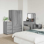 Opbergkast 40x48x81 cm grijs Sonoma bewerkt hout