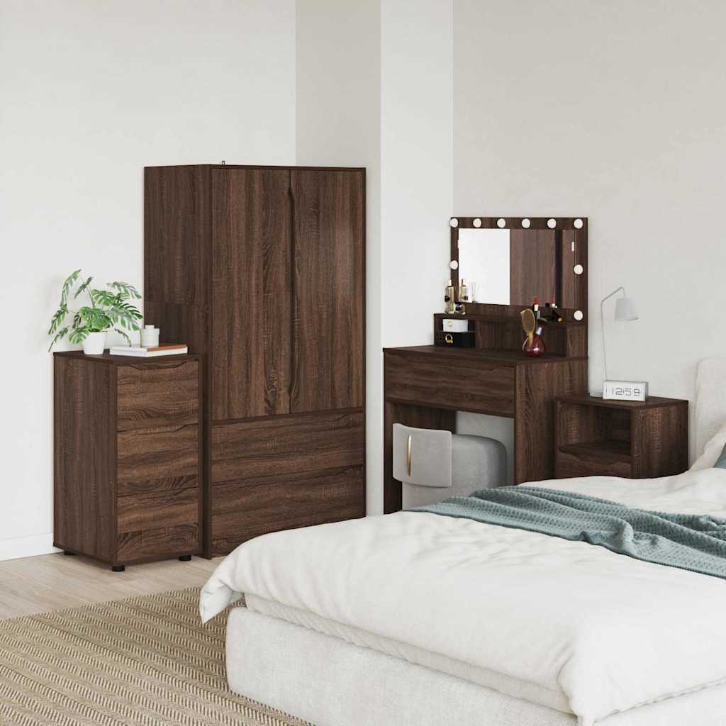 Opbergkast Bruin Eiken 40 x 48 x 81 cm Bewerkt hout