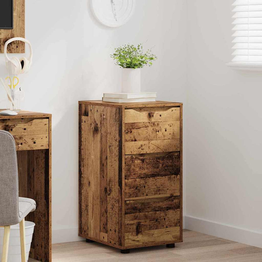 Opbergkast Oud Hout 40 x 48 x 81 cm Bewerkt hout