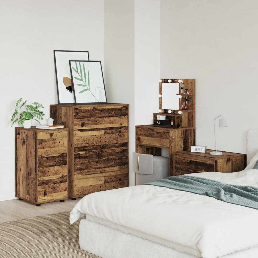 Opbergkast Oud Hout 40 x 48 x 81 cm Bewerkt hout