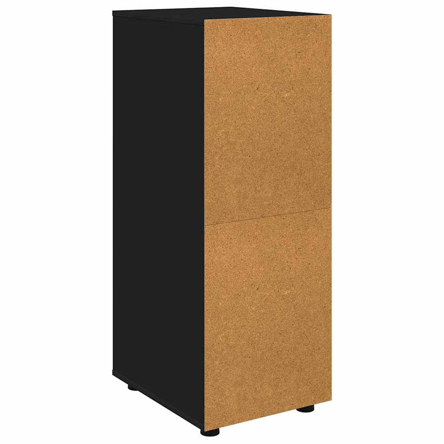 Opbergkast Zwart 40 x 48 x 105 cm Bewerkt hout