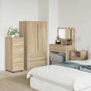 Opbergkast 40x48x105 cm bewerkt hout Sonoma eiken