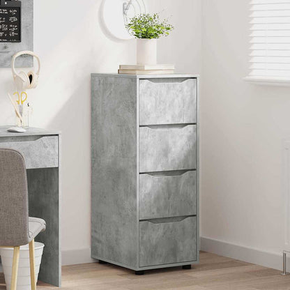 Opbergkast Beton Grijs 40 x 48 x 105 cm Bewerkt hout