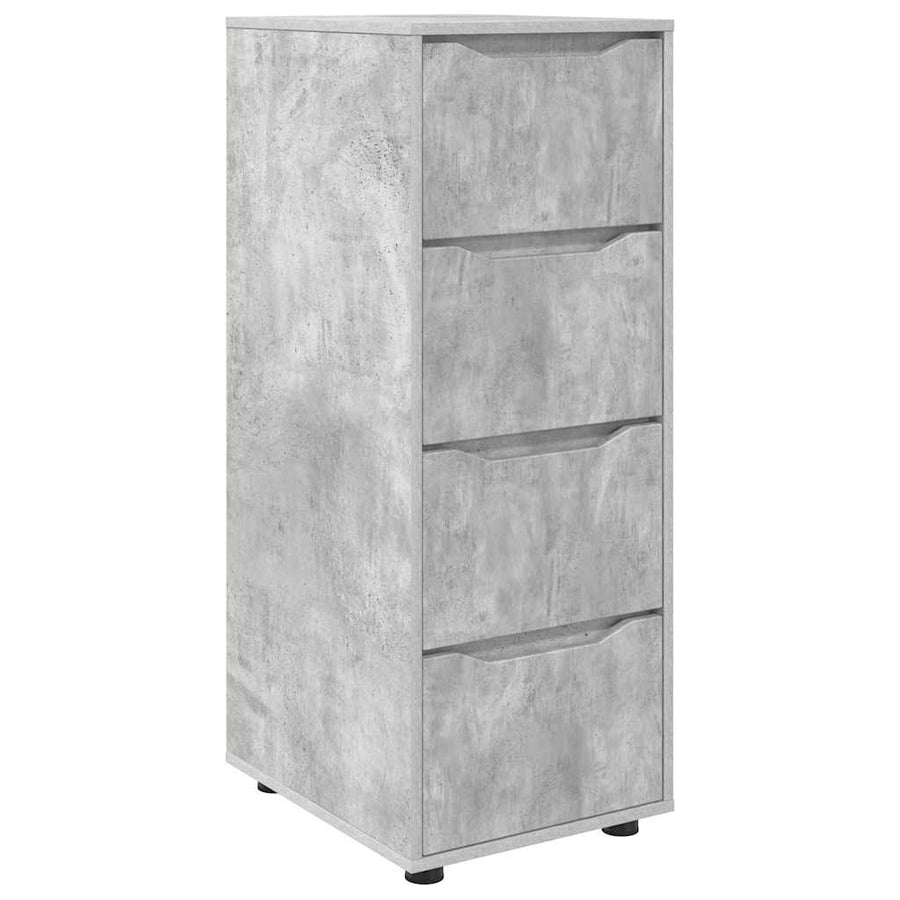 Opbergkast Beton Grijs 40 x 48 x 105 cm Bewerkt hout