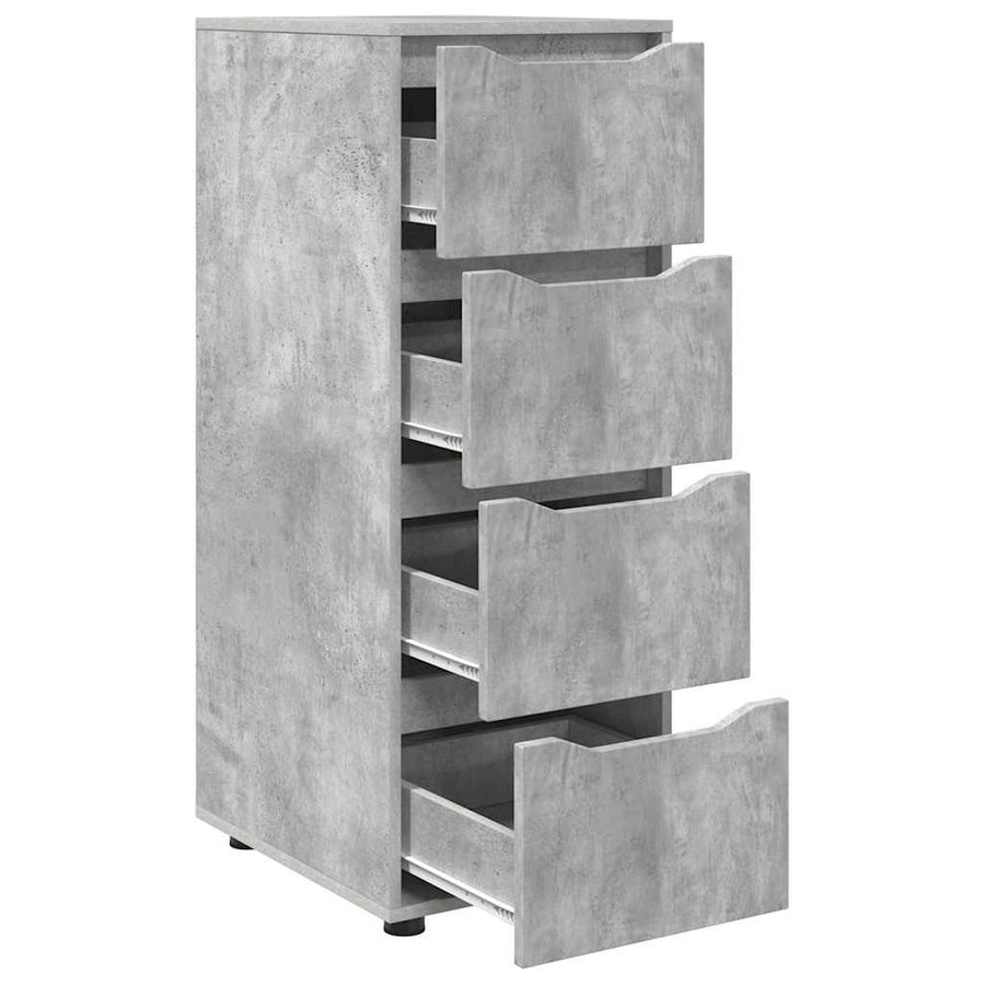 Opbergkast Beton Grijs 40 x 48 x 105 cm Bewerkt hout