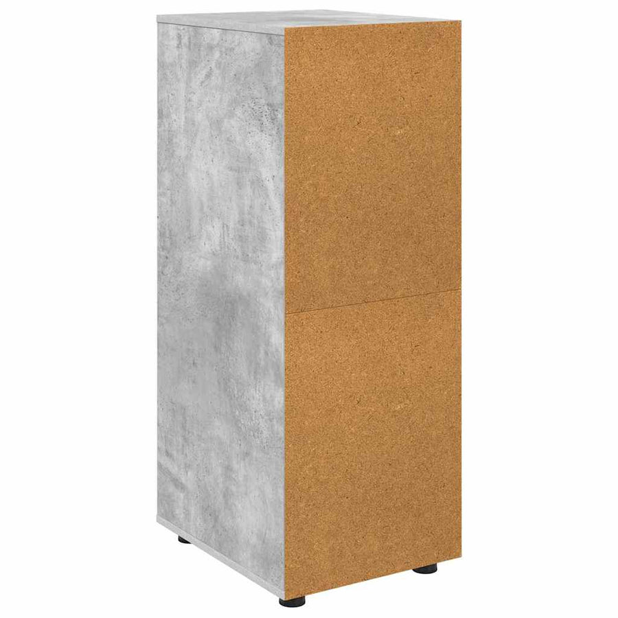 Opbergkast Beton Grijs 40 x 48 x 105 cm Bewerkt hout