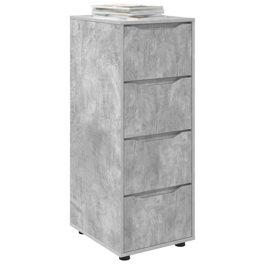 Opbergkast Beton Grijs 40 x 48 x 105 cm Bewerkt hout