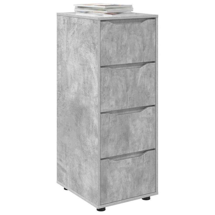 Opbergkast Beton Grijs 40 x 48 x 105 cm Bewerkt hout