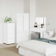 Opbergkast 40x48x105 cm hoogglans wit