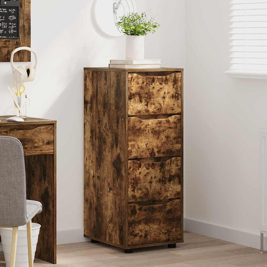 Opbergkast Gerookt eiken 40 x 48 x 105 cm Bewerkt hout