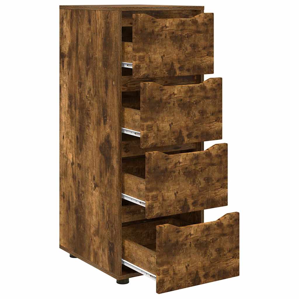 Opbergkast Gerookt eiken 40 x 48 x 105 cm Bewerkt hout